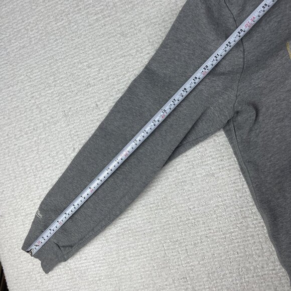 Toronto Raptors Mitchell & Ness NBA Sweatshirt Hoodie Gray Golden logo Men M - Picture 12 of 16